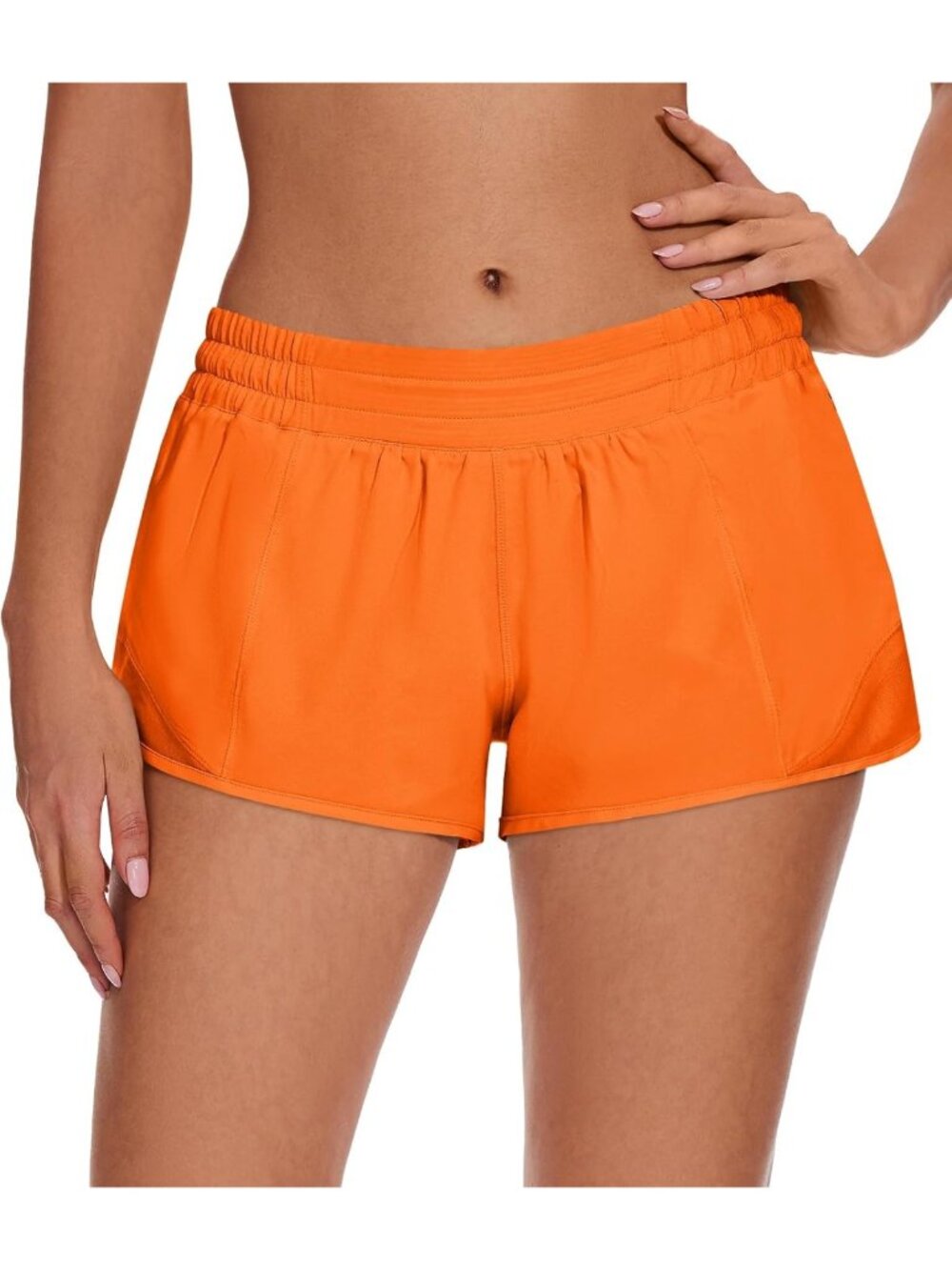 Lightweight Women's Athletic Running Shorts with Zipper Pocket & Quick-Dry Mesh
